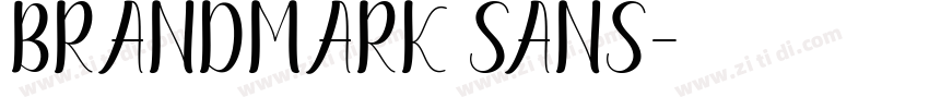 BRANDMARK SANS字体转换